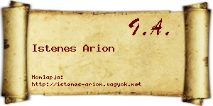 Istenes Arion névjegykártya